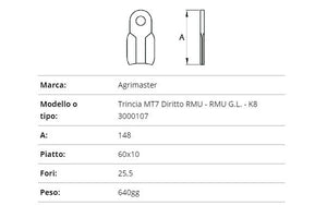 Coltello agrimaster tr.mt7 3000107