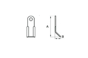 Coltello Berti trincia y 60x8/196