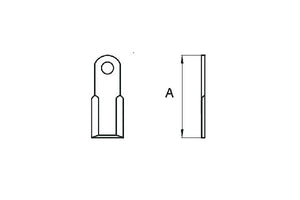 Coltello Berti trincia dritto 60x8/196