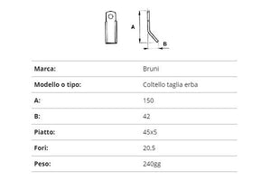 Coltello bruni tagliaerba ex92