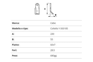 Coltello cabe coltello y 000185