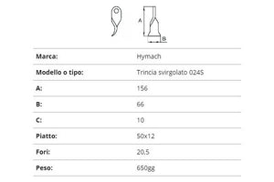 Coltello hymach trincia svir. 024s