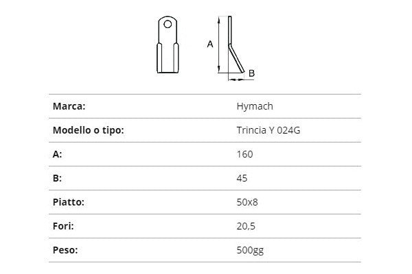 Coltello hymach trincia y 024g