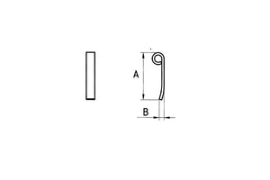 Coltello Kverneland ventilante 30x8/192