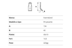 Coltello Kverneland fh pesante