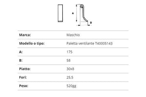 Coltello Maschio paletta ventilante