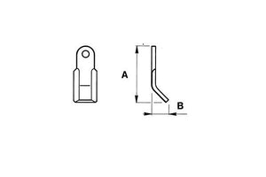 Coltello Maschio trincia y 45x8