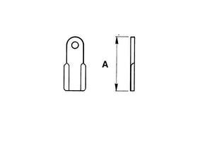 Coltello Maschio trincia dr.60x8