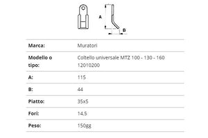 Coltello muratori univers12010200
