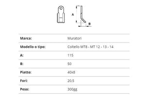 Coltello muratori mt8