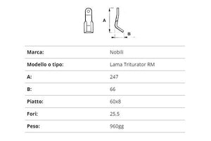 Coltello nobili lamatrituratore