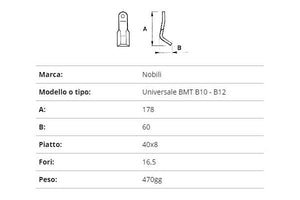 Coltello nobili universale bmt b10/12