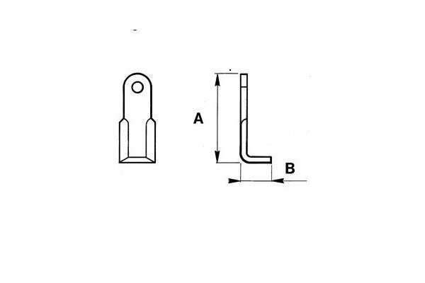 Coltello omarv trincia sq. 60x10