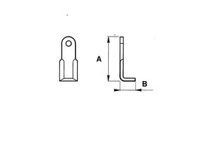 Coltello omarv trincia sq. 60x10