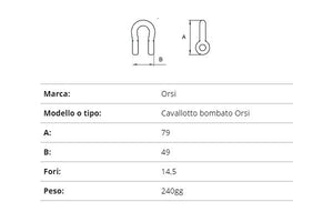 Coltello Orsi cavallotto bombato
