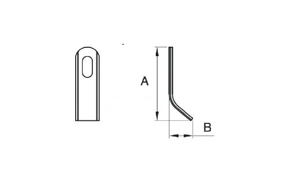 Coltello peruzzo trincia y 30x4