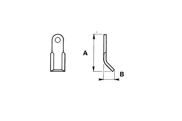 Coltello procomas 40x6