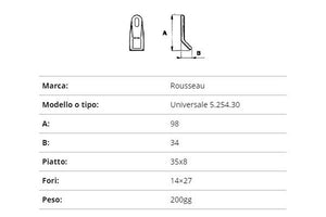 Coltello rousseau universale 35x8