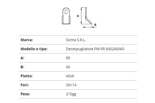 Coltello sicma decespugl.900240060