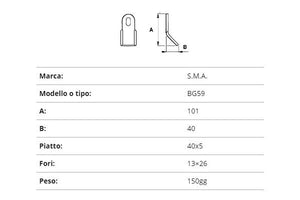 Coltello s.m.a. bg59 ex0631