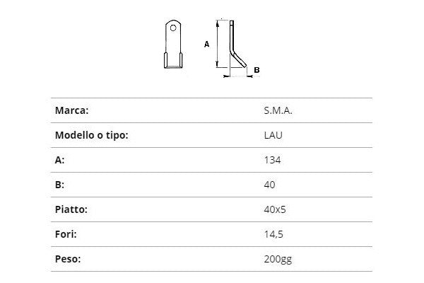 Coltello s.m.a. lau ex0633
