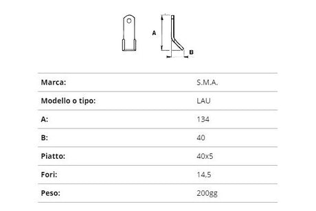 Coltello s.m.a. lau ex0633