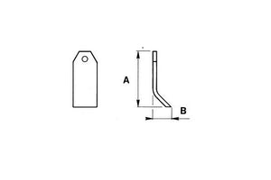 Coltello taarup patent 75x7 40.882