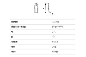 Coltello taarup 50