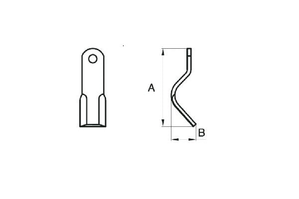Coltello taarup trincia s 60x10