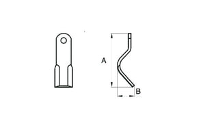 Coltello taarup trincia s 60x10