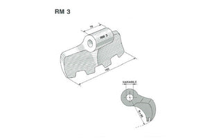 Mazza trinciasarmenti rm3 frei, fischer, palladino dentata - Foro: 20,5