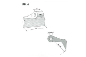 Mazza trinciasarmenti rm4 agricom, maletti, omarv, seppi, zappator - Foro: 20,5