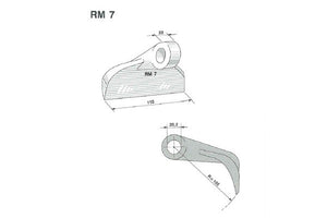 Mazza trinciasarmenti rm7 perfect - Foro: 20,5