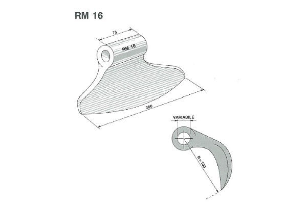 Mazza trinciasarmenti rm16 perfect - f.20,5