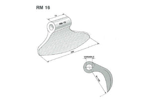Mazza trinciasarmenti rm16 perfect - f.20,5