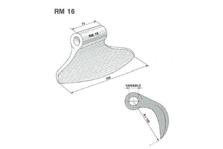 Mazza trinciasarmenti rm16 perfect - f.20,5