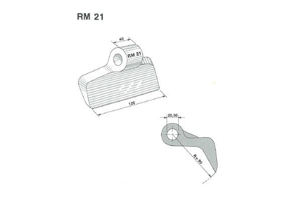 Mazza trinciasarmenti rm21 zappator - f.20,5