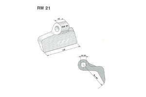 Mazza trinciasarmenti rm21 zappator - f.20,5
