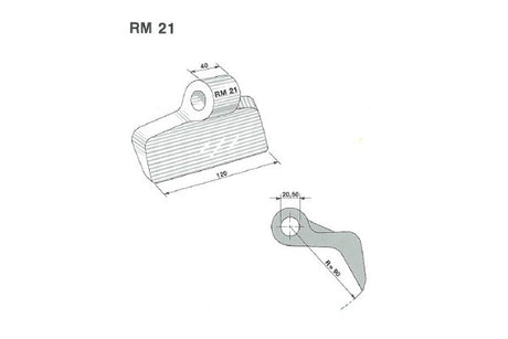 Mazza trinciasarmenti rm21 zappator - f.20,5