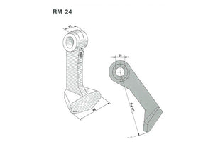 Mazza trinciasarmenti rm24 nobili - f.26