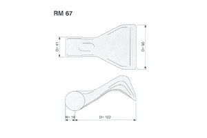 Mazza trinciasarmenti rm67 lagarde - f.18,5