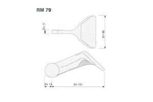 Mazza trinciasarmenti rm79 muratori - f.14,5