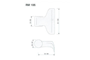 Mazza trinciasarmenti rme105 Berti - f.19,5