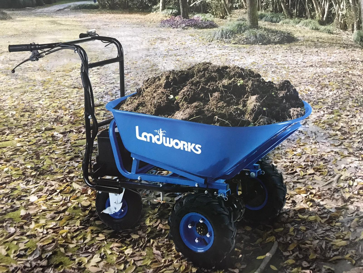 Carriola elettrica Landworks c/vasca - 3 ruote