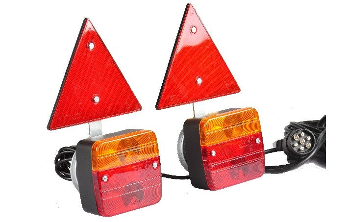 Kit impianto luci rimorchio calamitato con triangolo