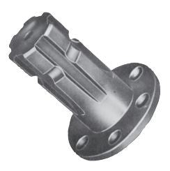 Albero scanalato con flangia 1""3/8 L.90