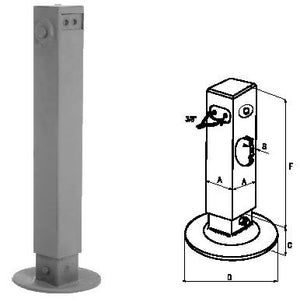 Piede idraulico quadro 80x700 corsa 500