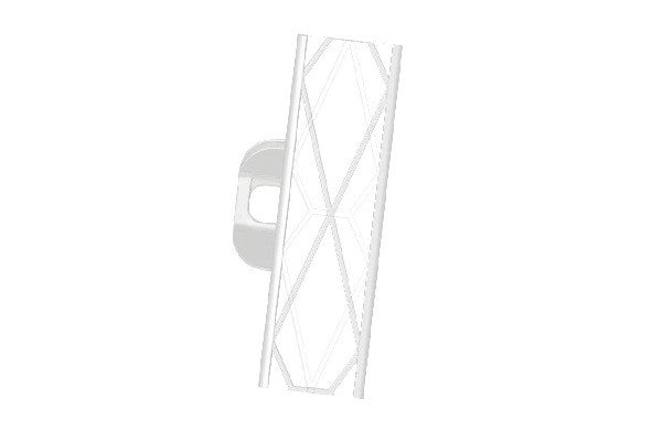Paletti titan bianchi con piedino doppio alti 110 cm - CF 5 PZ