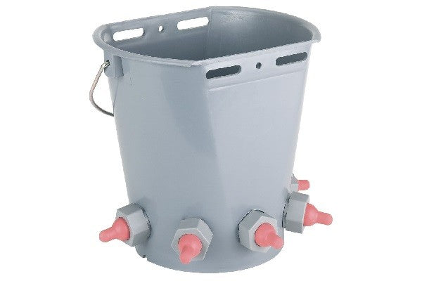Secchio con 5 tettarelle corte