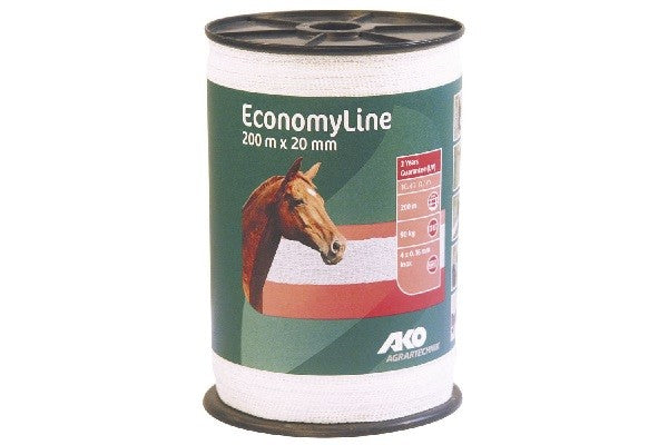 Nastro per recinzione economy line 200 mt, 4x0,16 - 20 mm